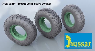 Hussar HSR-35151 - BRDM-2 M96 Spare Wheels (3 types)