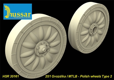 Hussar HSR-35161 - 2S1 Gvozdika / MTLB - Polish Wheels Type 2