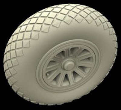 Hussar HSR-48004 - P-51 Mustang Diamond Tread A Wheels