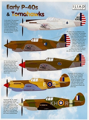 Iliad Design 48014 - Early P-40s & Tomahawks