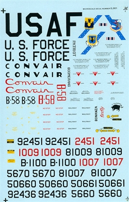 IPMS USA D-4803 - General Dynamics B-58 A & TB-58