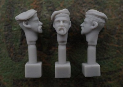 Jon Smith SH10 - 1/32 German Head - Field Cap M1910 with Beard