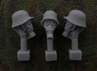 Jon Smith SH18 - 1/32 German Head - M1916 Steel Helmet with Gas Mask M1917