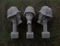 Jon Smith SH19 - 1/32 German Head - M1916 Steel Helmet with Armoured Plate and Gas Mask M1917