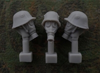 Jon Smith SH20 - 1/32 German Head - M1916 Steel Helmet with Cover and Gas Mask M1917
