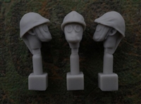 Jon Smith SH22 - 1/32 French Head - Adrian Helmet with Cover and Gas Mask M2