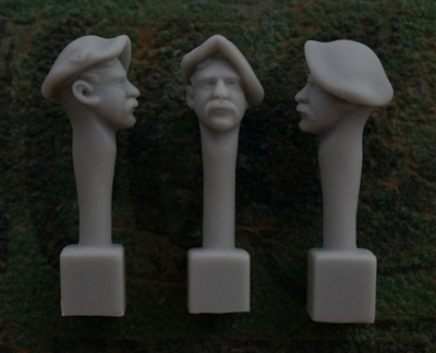 Jon Smith SH25 - 1/32 French Head - Chasseurs Alpins with Beret