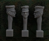 Jon Smith SH29 - 1/32 German Head - Prussian Landsturm Oilcloth Cap (Goatee)