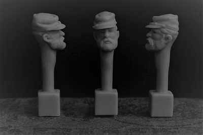 Jon Smith SH32 - 1/32 French Head - Kepi M1914 1st Type (full beard)