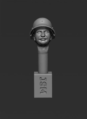 Jon Smith SH59 - 1/32 German Head - M16 Helmet - Back-to-Front