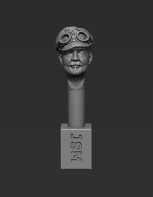 Jon Smith SH61 - 1/32 German Head - Prussian Driver with Field Cap M08 and Goggles