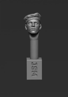 Jon Smith SSH50 - 1/35 German Head - Field Cap - Back to Front