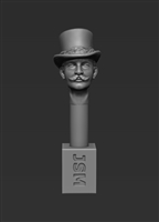 Jon Smith SSH64 - 1/35 German Head - Driver with top hat only