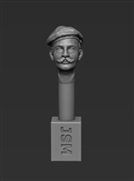 Jon Smith SSH72 - 1/35 German Head - Field Cap M08 back-to-front