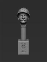 Jon Smith SSH76 - 1/35 French Head - Adrian M15