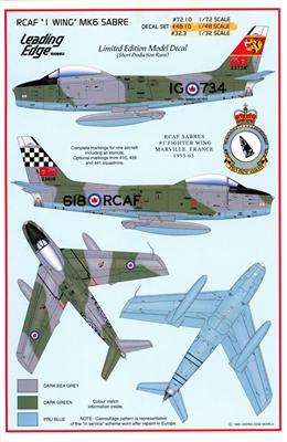 Leading Edge 48.10 - RCAF "I Wing" Mk 6 Sabre