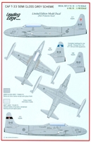 Leading Edge 48.19 - CAF T-33 Semi Gloss Grey Scheme