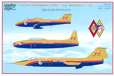Leading Edge 48.67 - Golden Centennaires Tutor, T-33 & Proposed CF-104