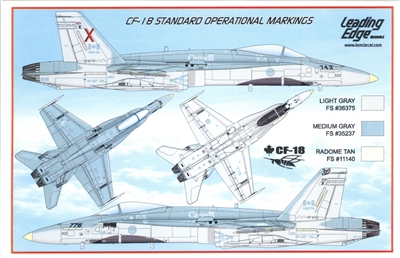 Leading Edge 72.87 - CF-18 Standard Operational Markings