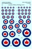 Leading Edge LEM-LE005 - RCAF Standard Roundels, Early 1950s-1960s (1/72 scale)