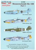 Lifelike Decals 32-002 - Messerschmitt Me 109, Part 1