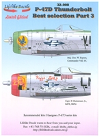 Lifelike Decals 32-008 - P-47D Thunderbolt Best Selection, Part 3