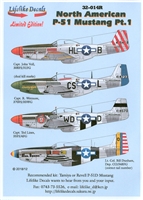 Lifelike Decals 32-014R - North American P-51 Mustang, Part 1