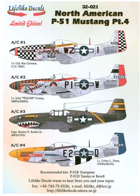 Lifelike Decals 32-021 - North American P-51 Mustang, Part 4