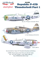 Lifelike Decals 48-008 - Republic P-47D Thunderbolt, Part 1