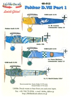 Lifelike Decals 48-012 - Fokker D.VII, Part 1