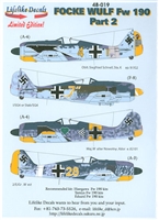 Lifelike Decals 48-019 - Focke Wulf Fw 190, Part 2