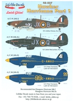 Lifelike Decals 48-027 - Hawker Hurricane, Part 1