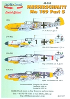 Lifelike Decals 48-033 - Messerschmitt Me 109, Part 5