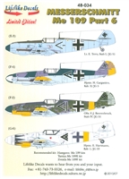 Lifelike Decals 48-034 - Messerschmitt Me 109, Part 6