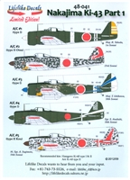 Lifelike Decals 48-041 - Nakajima Ki-43, Part 1