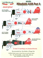 Lifelike Decals 48-054 - Mitsubishi A5M, Part 2