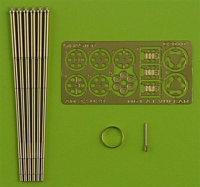 Master AM32029 - M61 A1 Vulcan Six-barrelled Rotary 20mm Cannon (Turned barrels with etched barrel clamps)