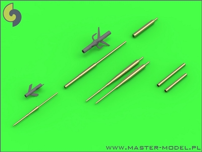 Master AM48122 - Su-17 / Su-20 / Su-22 (Fitter) Pitot Tubes & 30mm Gun Barrels