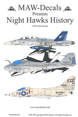 MAW-Decals 48-MAW-004 - Night Hawks History