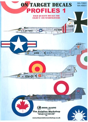 Model Alliance MA-48601 - On Target Decals Profiles 1, F-104 Starfighters