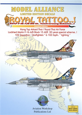 Model Alliance MAS-489042 - Royal Tattoo..!  RTAF F-16 A/B 20TH Anniversary Scheme