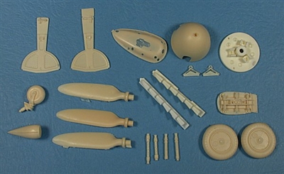 Master Details 32004 - Messerschmitt Bf -109G Maximum Detail Set (for Hasegawa Bf-109G series kits)