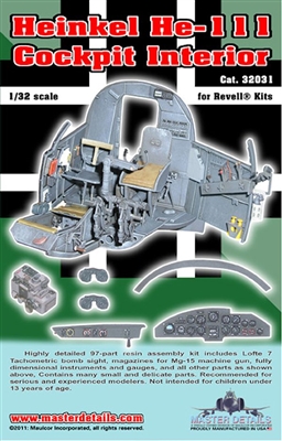 Master Details 32031 - Heinkel He-111 Cockpit Interior