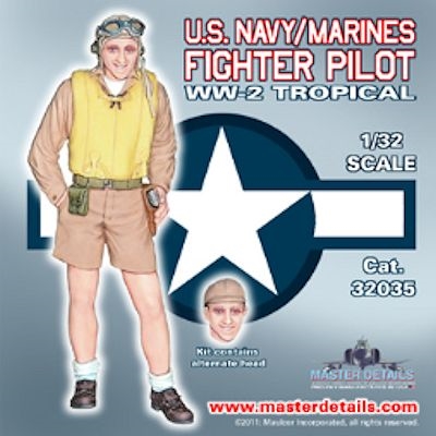 Master Details 32035 - U.S. Navy/Marines Fighter Pilot, WW2 Tropical