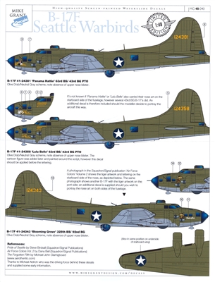 Mike Grant MG48-040 - B-17F Seattle Warbirds