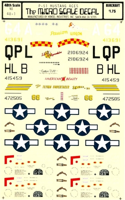 Microscale 48-0001 - P-51 Mustang Aces