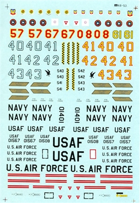 Microscale 48-0053 - USAF / USN Aggressors F-5E's