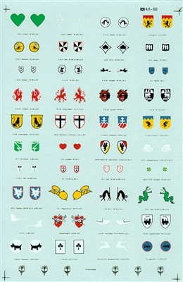 Microscale 48-0088 - Luftwaffe Unit Insignia WWII