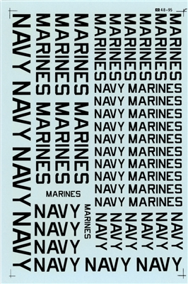 Microscale 48-0095 - Navy Marines Markings