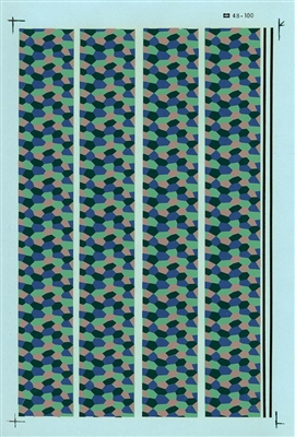 Microscale 48-0100 - WWI German Lozenge Camouflage Pattern, Upper Surface